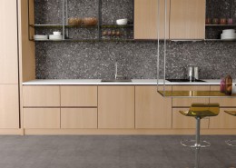 Attract Anthracite Terrazzo Floor and Wall Tile 200x200mm
