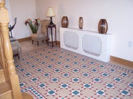 Donard Victorian Porcelain Beige Panel Floor Tile 285x285mm