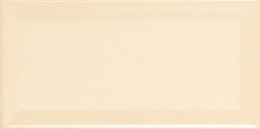 Metro Undergorund Bevel Cream Ceramic Wall Tile  75x150mm