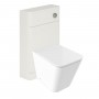 Indo Back to Wall Pan, Slim Soft Close Seat, Cuban White Wood WC Unit and Concealed Cistern