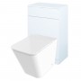 Indo Back to Wall Pan, Slim Soft Close Seat, Sense White WC Unit and Concealed Cistern