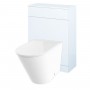 Surface Rimless Back to Wall Pan, Slim Soft Close Seat, Appeal White WC Unit and Concealed Cistern