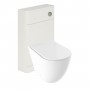 Invent Rimless Back to Wall Pan, Slim Soft Close Seat, Cuban White Wood WC Unit and Concealed Cistern