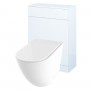Invent Rimless Back to Wall Pan, Slim Soft Close Seat, Appeal White WC Unit and Concealed Cistern