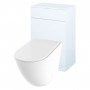 Invent Rimless Back to Wall Pan, Slim Soft Close Seat, Sense White WC Unit and Concealed Cistern
