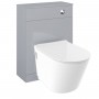 Invent Back to Wall Pan, Slim Soft Close Seat, Appeal Light Grey WC Unit and Concealed Cistern