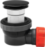 Matt Black Basin Clicker Waste and Trap