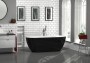 Arlington Gloss Black Bath Including Waste 1500 x 730mm
