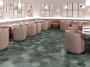 Organic Hexagon Emerald Decorated Porcelain Floor and Wall Tile 230x270mm