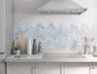 Carnival Sky Blue Porcelain Floor and Wall Tile 200x65mm