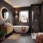 Ecotech Slate Preto Black Porcelain Floor and Wall Tile 450x450mm