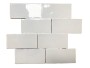Zellige Glaciar White Ceramic Wall Tile 65x130mm