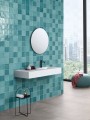 Zellige Jade Green Ceramic Wall Tile 130x130mm