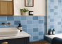 Zellige Sky Blue Ceramic Wall Tile 130x130mm