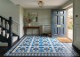 Patterned --and-- Statement Blue/Purple Small Format 150x150 - 250x400 Porcelain for Floor; Finish - Matt