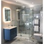 Cement effect Blue/Purple Large Format Over 600x600 Porcelain for Wall/Floor; Finish - Gloss/Polished