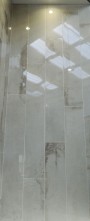 Cement effect Black/Dark Grey Large Format Over 600x600 Porcelain for Wall/Floor; Finish - Gloss/Polished