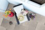 Stone effect Grey/Silver Large Format Over 600x600 Porcelain for Floor; Finish - Matt