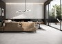Cement effect White Large Format Over 600x600 Porcelain for Wall/Floor; Finish - Natural