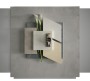 Cement effect Grey/Silver Large Format Over 600x600 Porcelain for Wall/Floor; Finish - Natural