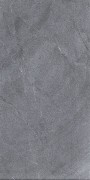 Stone effect Black/Dark Grey Large Format Over 600x600 Porcelain for Wall/Floor; Finish - Natural