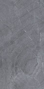 Stone effect Black/Dark Grey Large Format Over 600x600 Porcelain for Wall/Floor; Finish - Natural