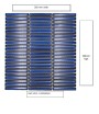 Finishing Touches Blue/Purple Small Format 150x150 - 250x400 Porcelain for Wall; Finish - Gloss/Polished