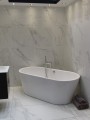Marble Effect White Large Format Over 600x600 Porcelain for Wall/Floor; Finish - Gloss/Polished