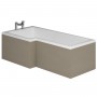 Cuban Milano End panel Light Grey Wood