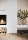 N&C Ikon Plain Colour White Gloss Ceramic Wall Tile 148x148mm