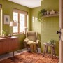 N&C Ikon Plain Colour Fresh Lime Gloss Ceramic Wall Tile 148x148mm