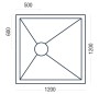 Standard  1001 - 1200mm  for ; Finish -