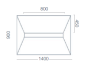 Linear  1301 - 1400mm  for ; Finish -