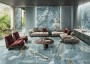 Marble Effect Green Large Format Over 600x600 Porcelain for Wall/Floor; Finish - Gloss/Polished