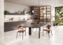 Marble Effect Ivory/Cream/Beige Large Format Over 600x600 Porcelain for Wall/Floor; Finish - Gloss/Polished
