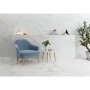 Marble Effect White Large Format Over 600x600 Ceramic for Wall; Finish - Gloss/Polished