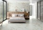 Marble Effect White Large Format Over 600x600 Ceramic for Wall; Finish - Gloss/Polished