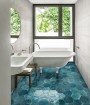 Lume Blue Hexagon Porcelain Wall and Floor Tile 210x182mm