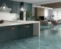 Cement effect Green Large Format Over 600x600 Porcelain for Wall/Floor; Finish - Satin/Semi Polished