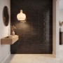 Small Format Black/Dark Grey Small Format 150x150 - 250x400 Ceramic for Wall; Finish - Gloss/Polished