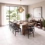Stone effect White Large Format Over 600x600 Porcelain for Wall/Floor; Finish - Matt