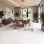 Abode White Natural Porcelain Floor and Wall Tile 600x600mm