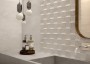 Ridge White Ceramic Wall Tile 310x610mm
