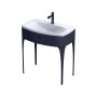 Wimborne Wall Hung 1 Drawer Basin Unit 82cm Matt Blue