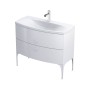 Wimborne Wall Hung 2 Drawer Basin Unit 102cm Gloss White