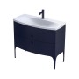 Wimborne Wall Hung 2 Drawer Basin Unit 102cm Matt Blue