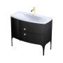 Wimborne Wall Hung 2 Drawer Basin Unit 102cm Gloss Black