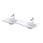 Wimborne Wall Hung 1 Taphole Double Washbasin 144cm Matt