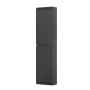 Rectory Wall Hung 2 Door Column Unit 40cm Matt Black