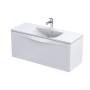 Enchant Wall Hung 1 Drawer Basin Unit 120cm Matt White